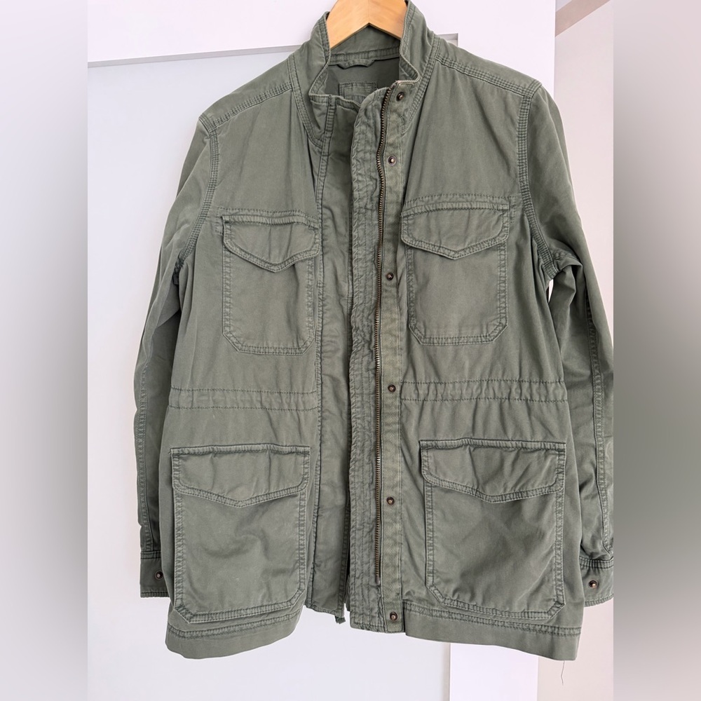 Woman’s Olive Green Field Jacket - Utility Pocket Jacket, Gap